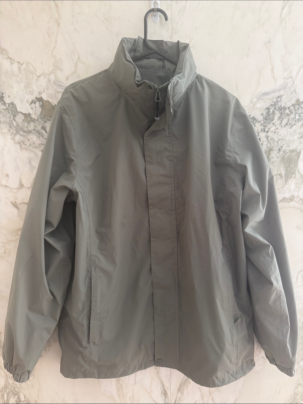 Men's Lightweight green/Gray Windbreaker Jacket